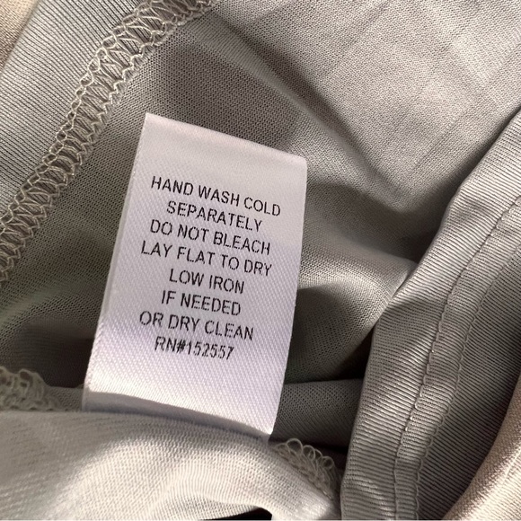 NWT Roolee Taylor Jane Wrap Belted Maxi Dress Modest Bridesmaid Gainsboro Gray S - Picture 16 of 17